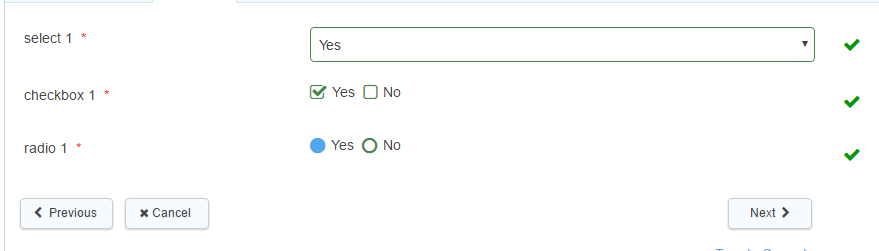 example selection list