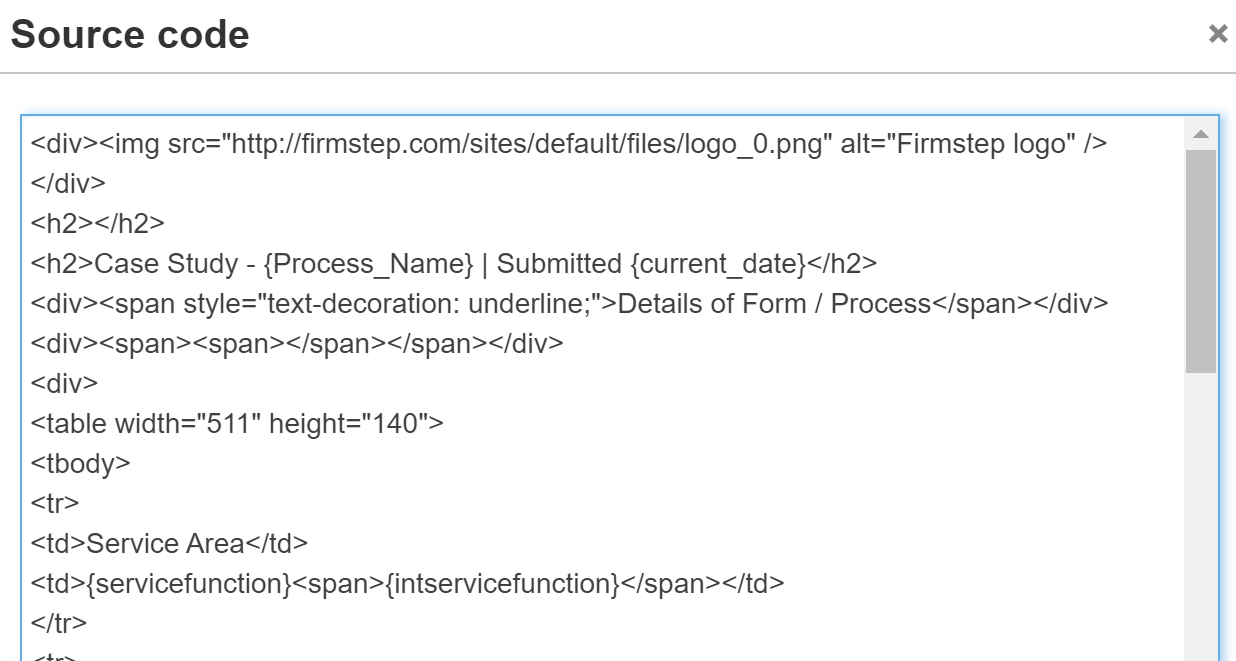 source code button