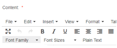 font family tab demonstrated