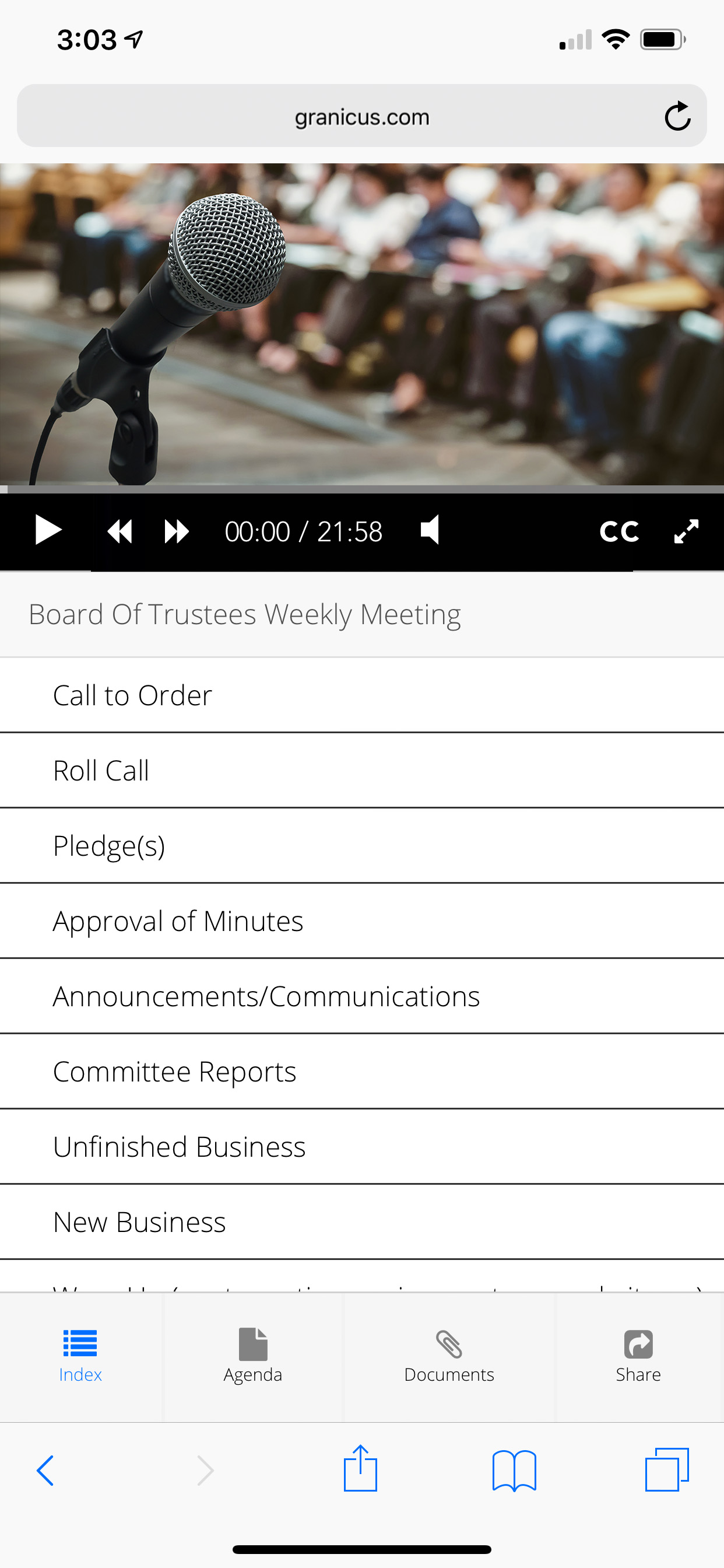 Video Anywhere on a mobile device