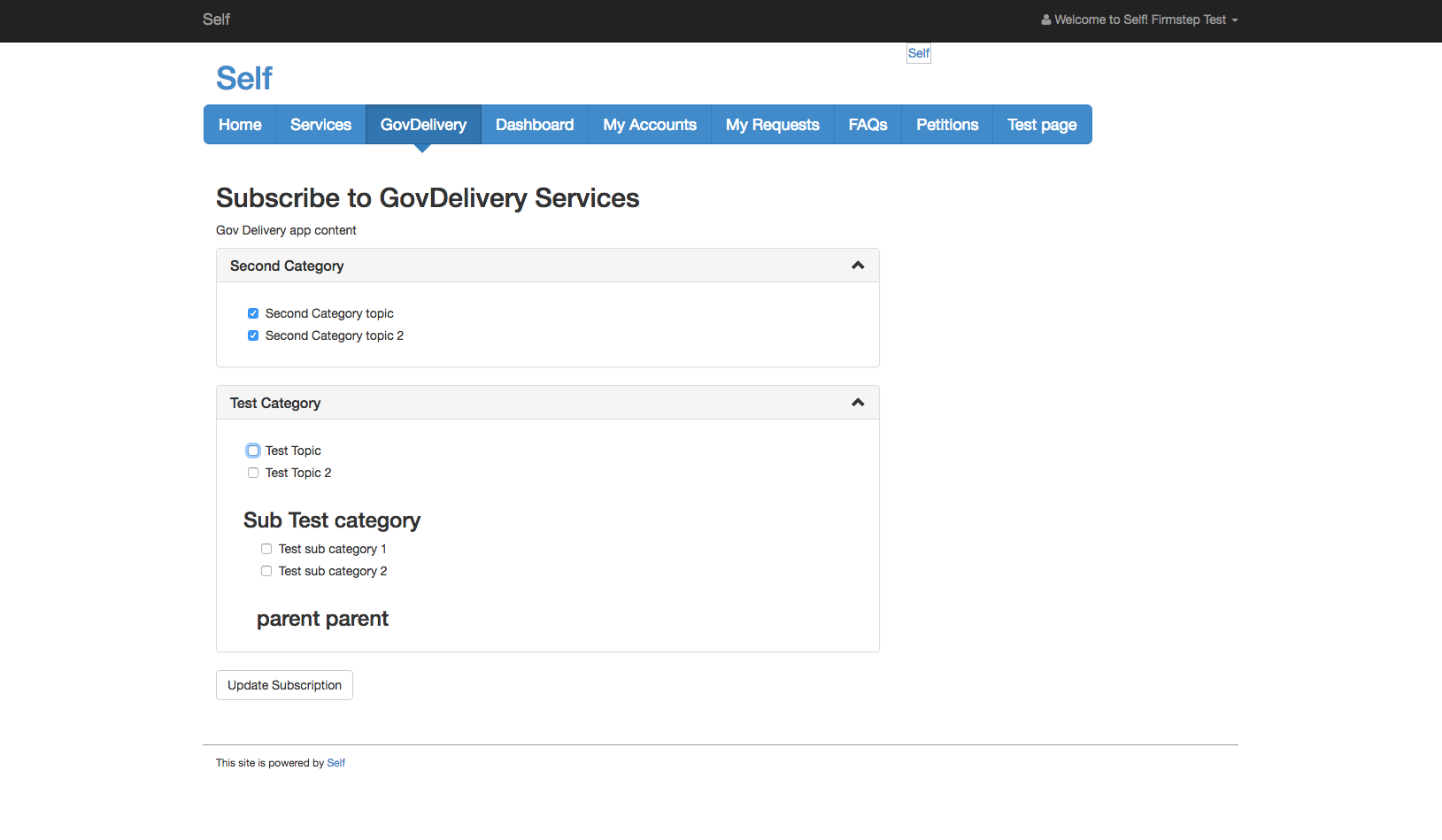 Sign up for gov delivery