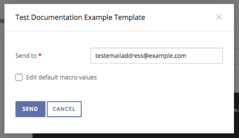 Save and Test dialog