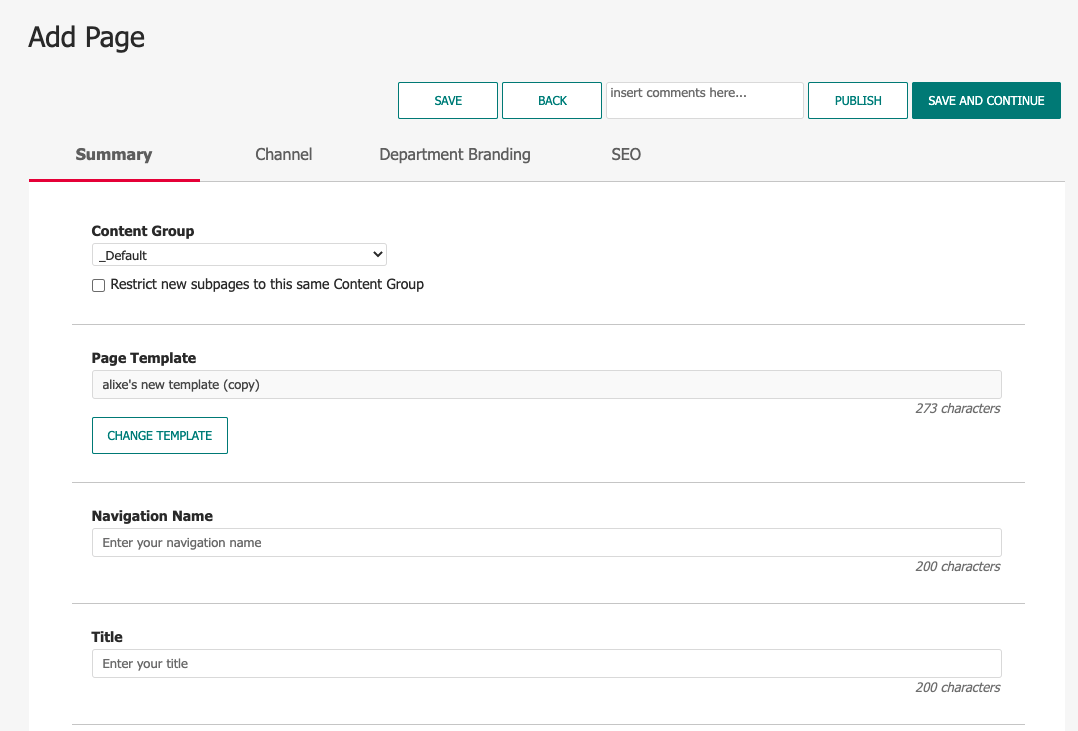 How to Create a Page | Granicus Support