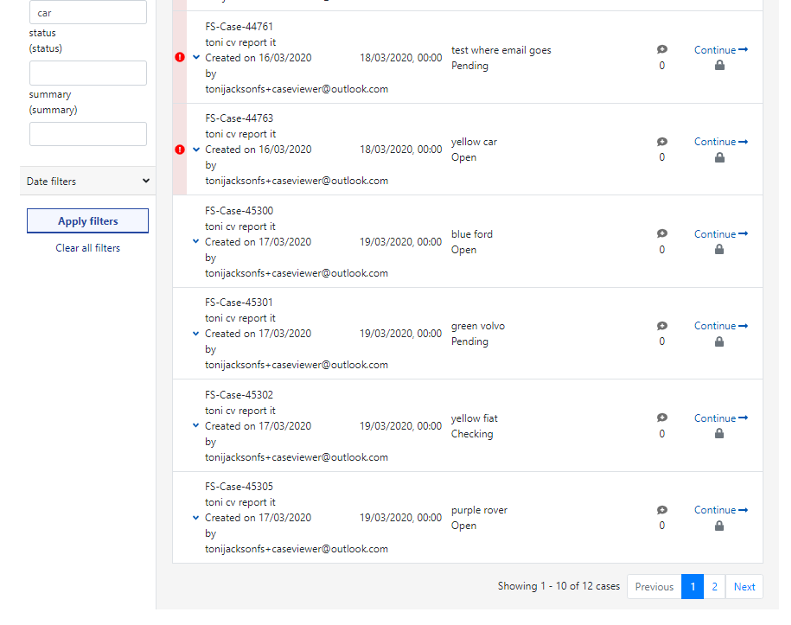 reduced search results