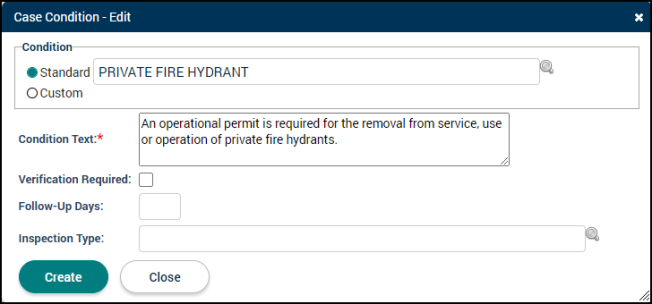 Recurring Inspections: Conditions Tab | Granicus Support