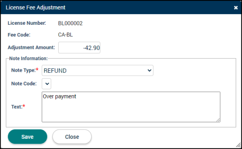 Licensing: Fees Tab | Granicus Support