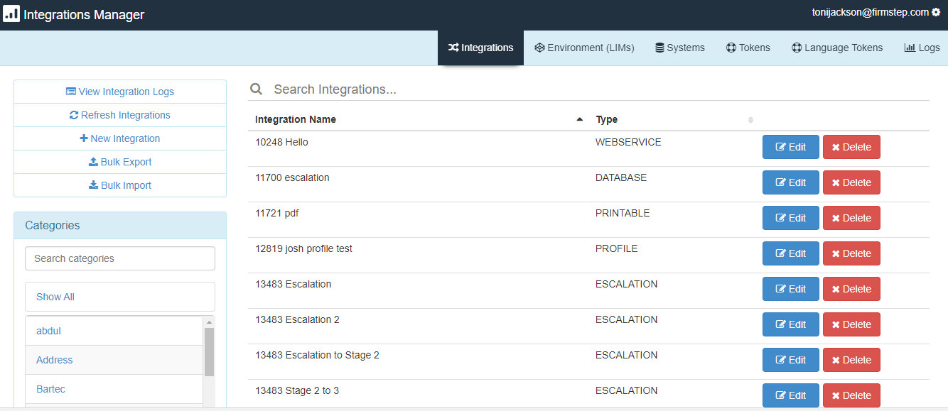 Integration Manager