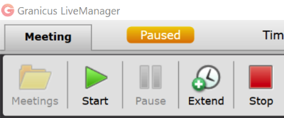 Livemanager toolbar