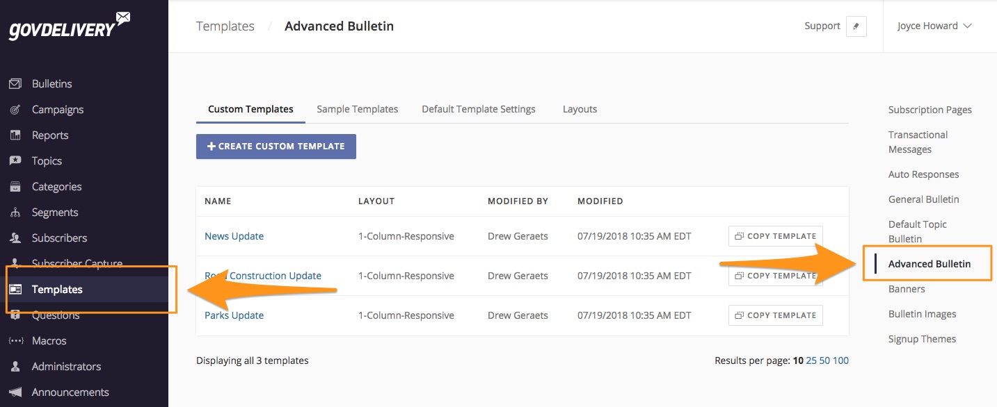 Advanced Bulletin Templates