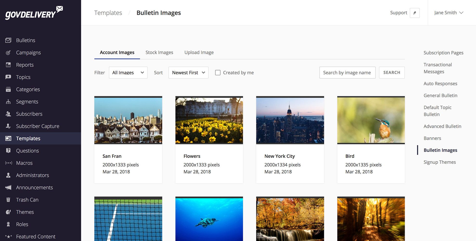 Redesigned Image Library