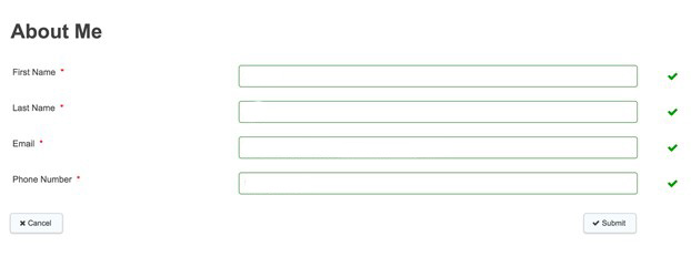 registration screen