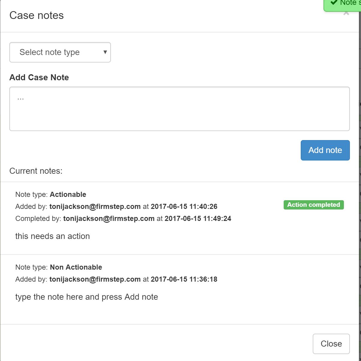 Staff Portal: Case Notes | Granicus Support