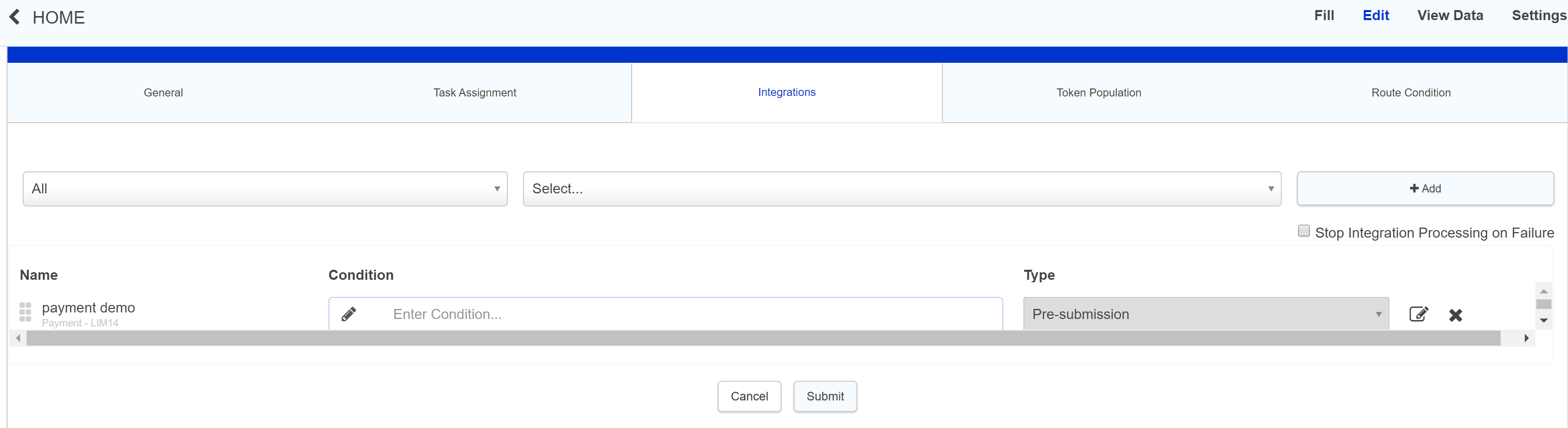 Using a Payment Integration in a Process | Granicus Support