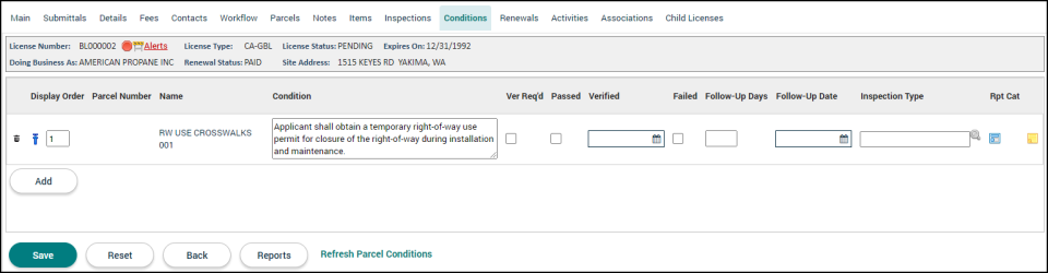 Licensing Tabs | Granicus Support