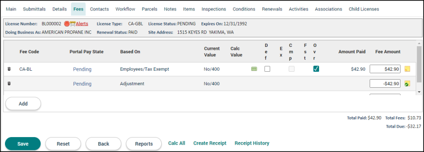 Licensing Tabs | Granicus Support