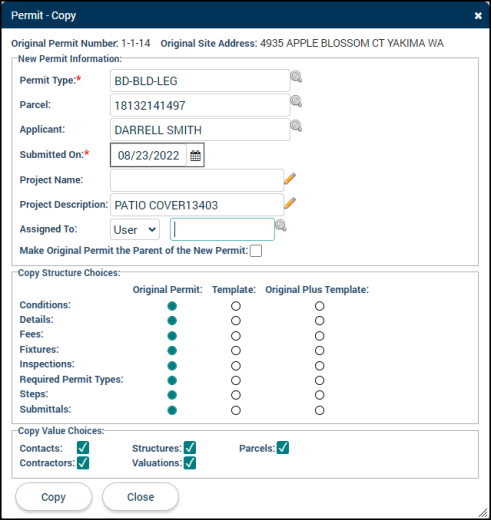 Permitting: Main Tab | Granicus Support