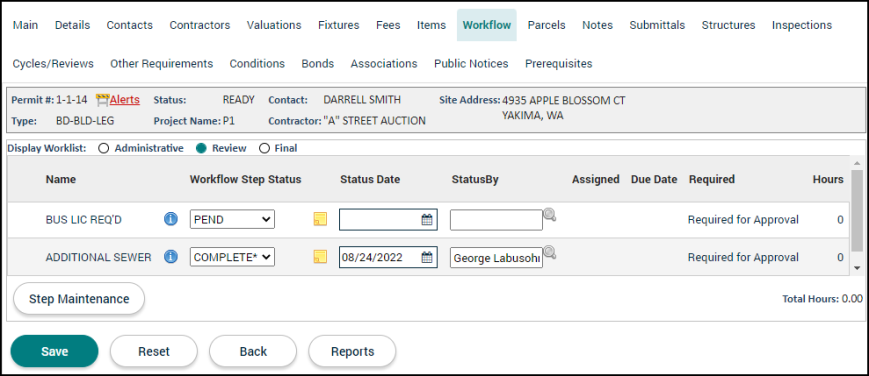 Permit Tabs | Granicus Support