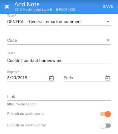 Using Notes In The SmartGov Mobile App | Granicus Support
