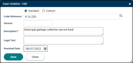 Code Enforcement: Violations Tab | Granicus Support