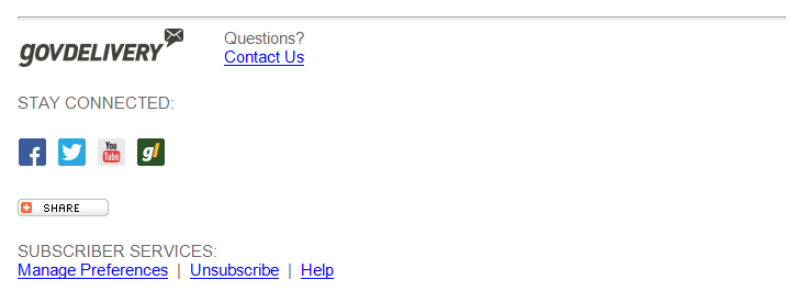 Simple Social Footer example