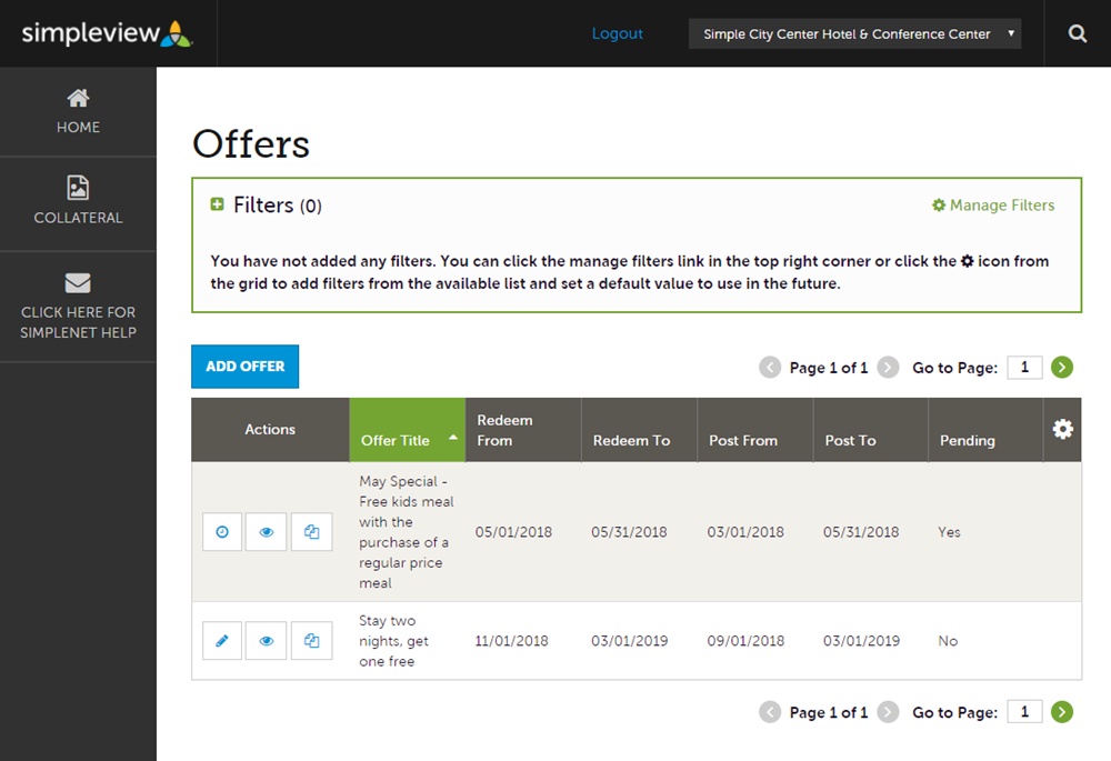 Extranet: Special Offers | Granicus Support