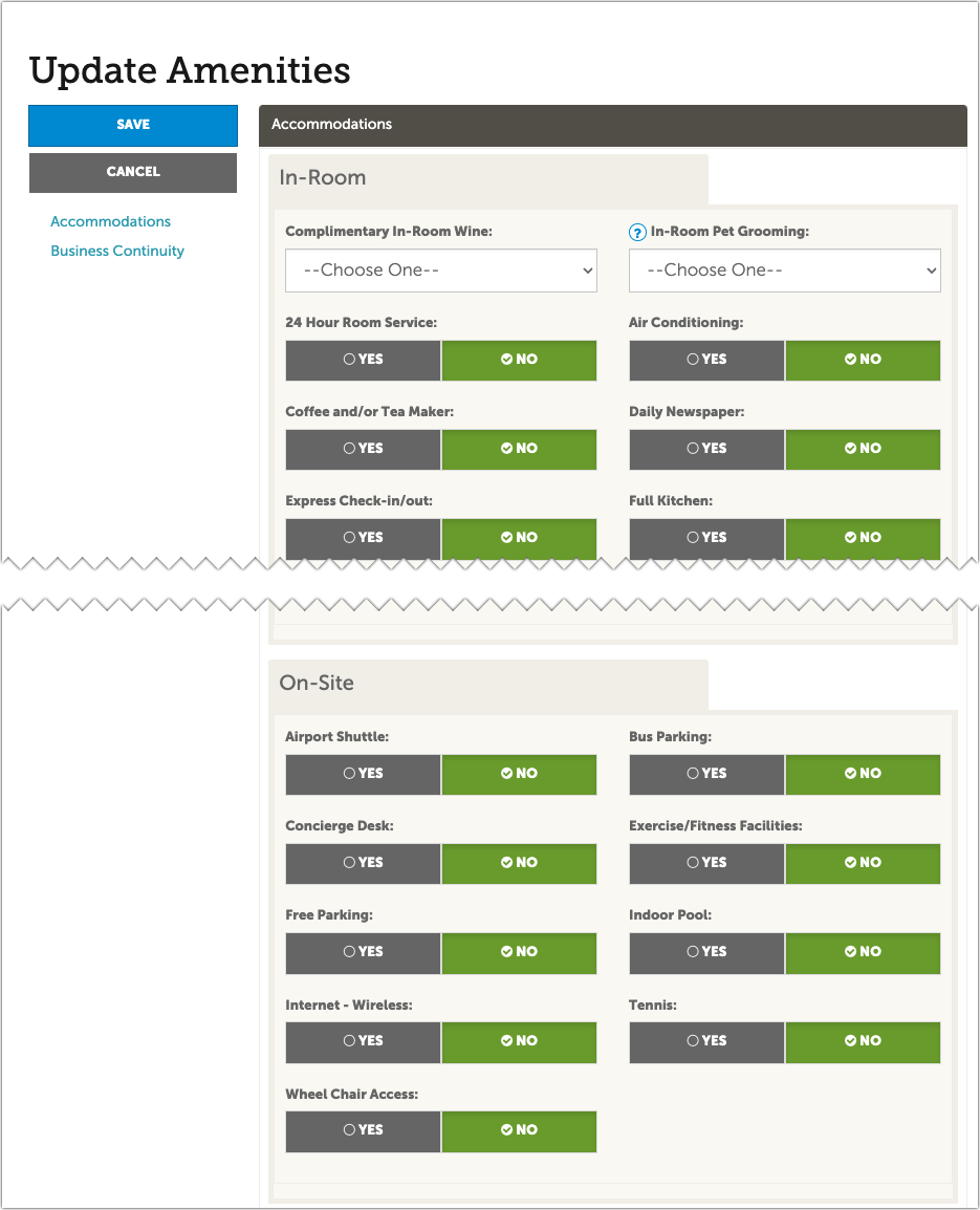 Admin: Amenities | Granicus Support