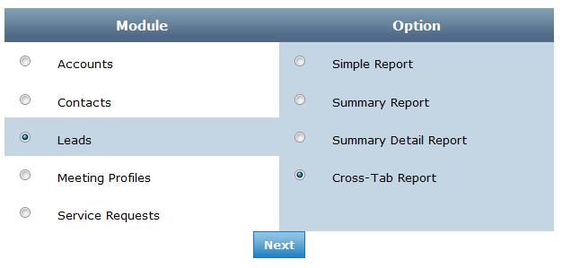 Custom Reports: Cross Tab Report | Granicus Support