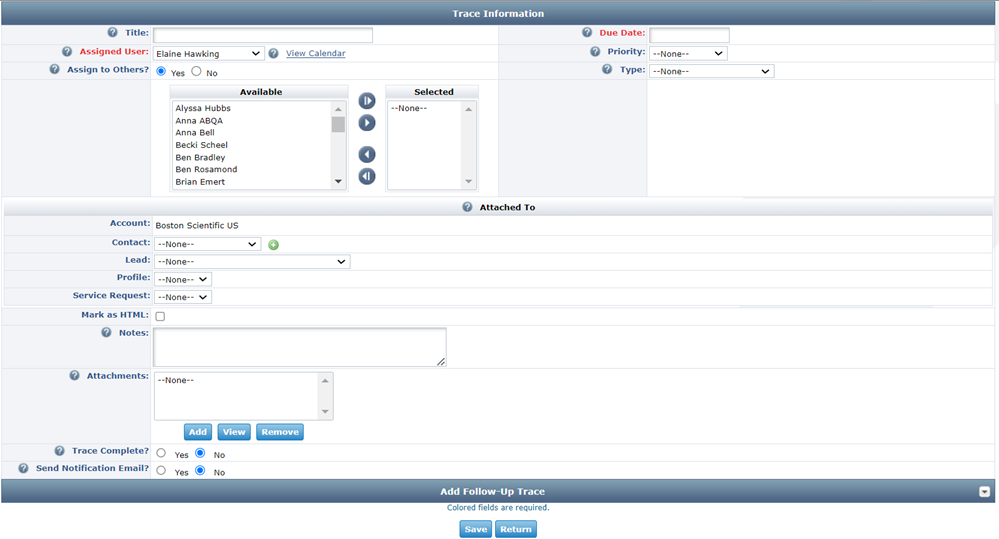 Trace Management | Granicus Support