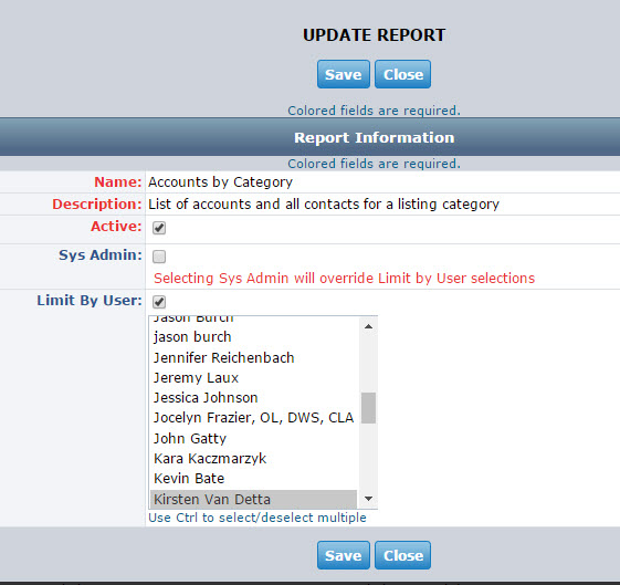 Admin: Managing Reports in CRM and the Extranet | Granicus Support