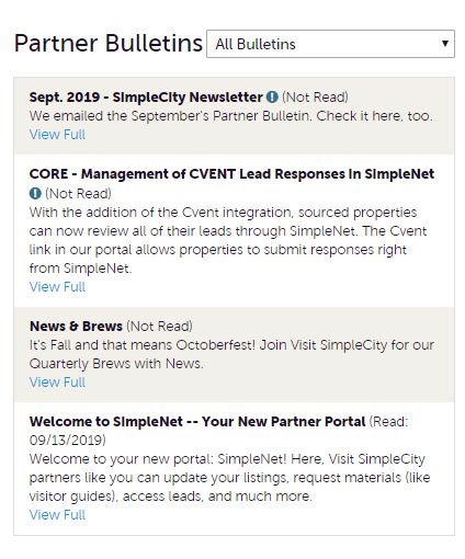 Extranet: Partner Bulletins | Granicus Support