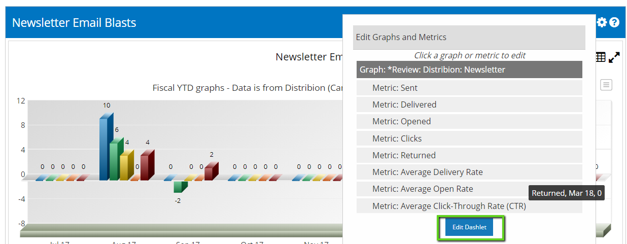 Updating The Destination Dashboard’s Dashlet Settings | Granicus Support