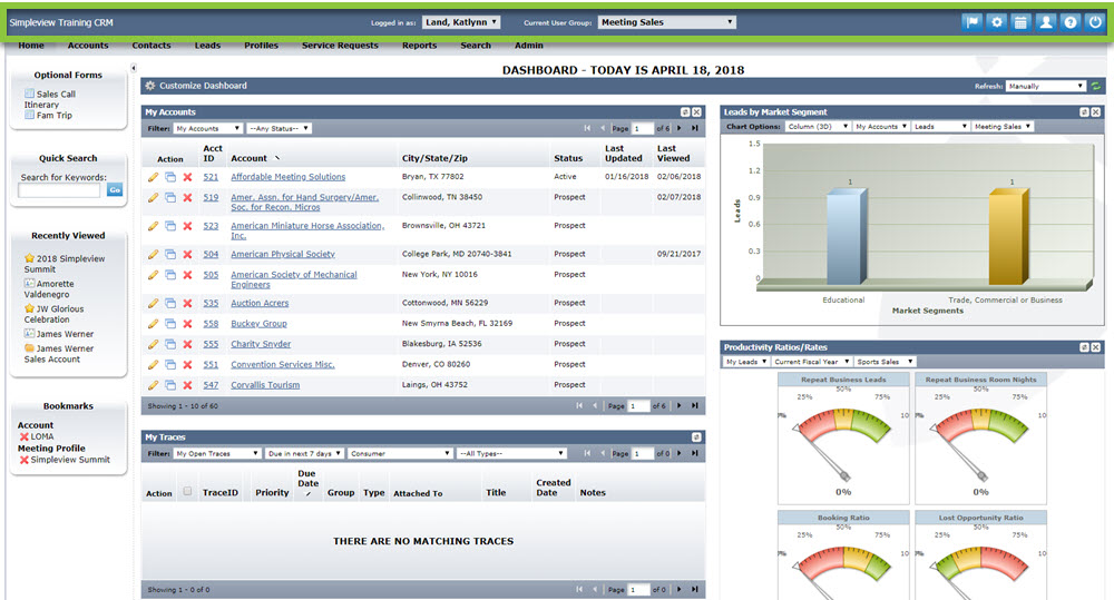 Navigating Your Simpleview CRM Interface | Granicus Support