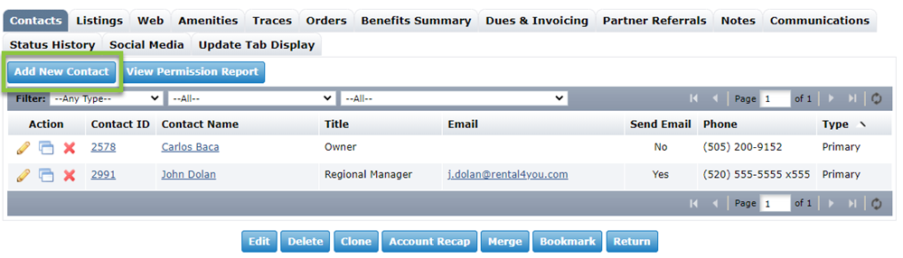 Member/Partner: Creating New Contacts | Granicus Support