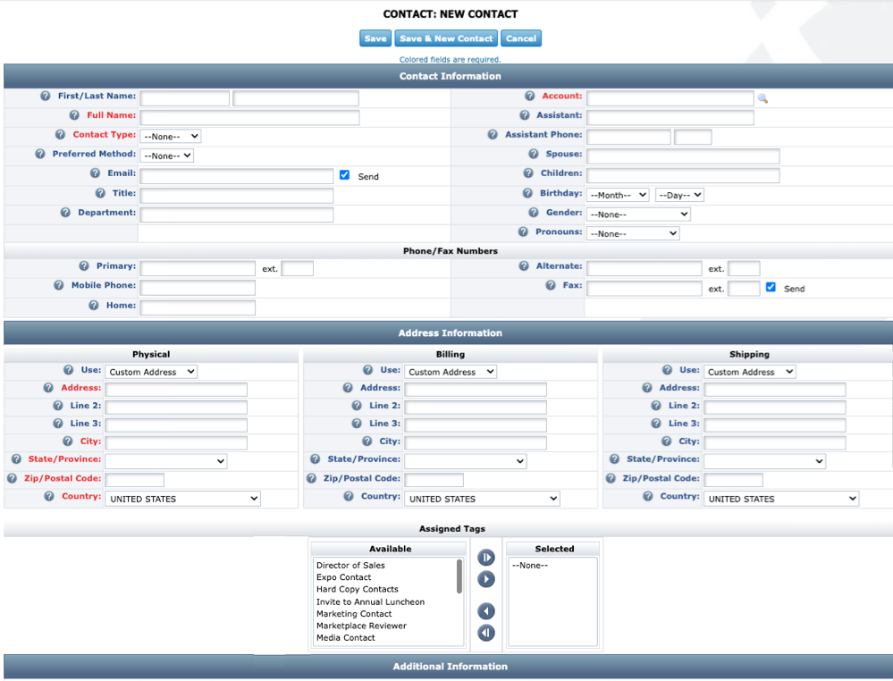 Member/Partner: Creating New Contacts | Granicus Support