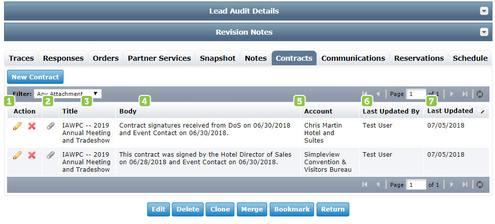 Lead Contracts Tab | Granicus Support