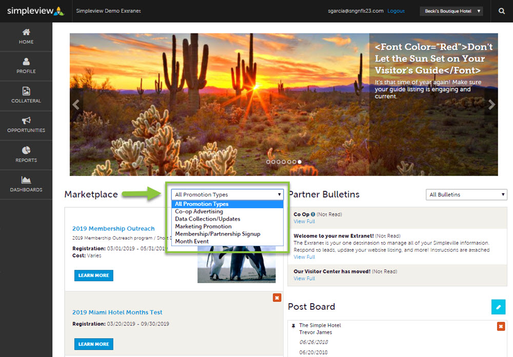 Simpleview CRM New Features and Resources: May 17, 2019 | Granicus Support