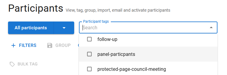 Using the Participant Filters | Granicus Support