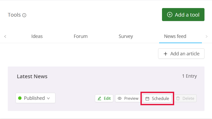 Schedule Articles to Publish or Archive | Granicus Support