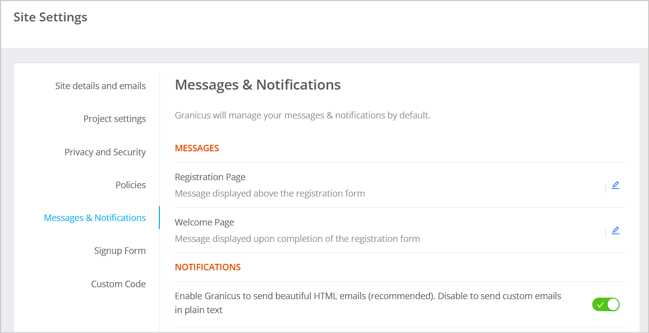 Manage Auto-email Notifications | Granicus Support