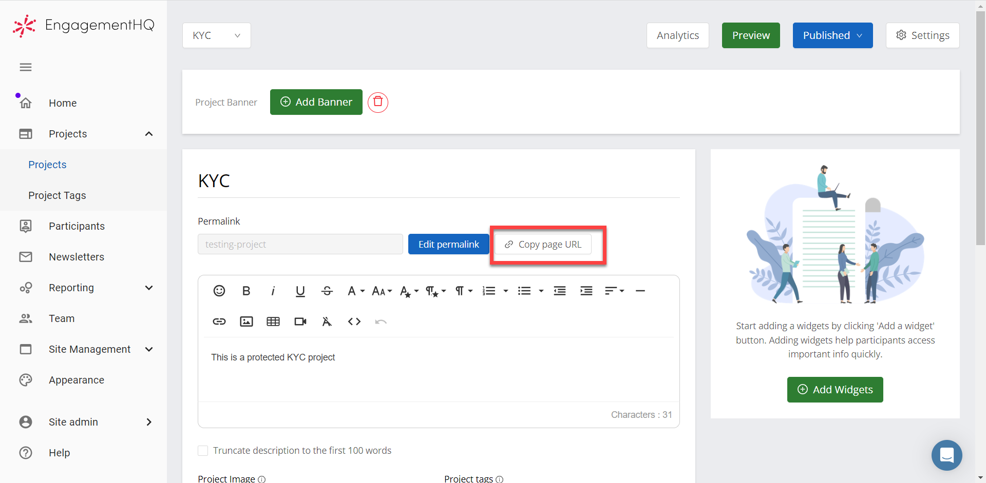 Change Your Project’s URL | Granicus Support