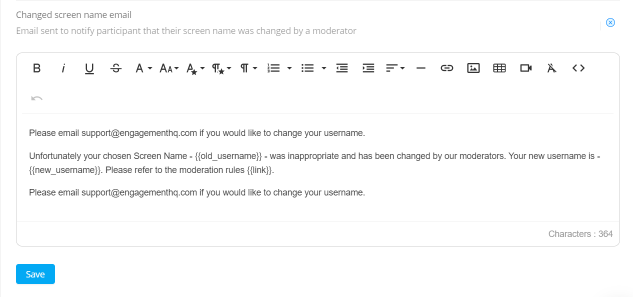 Editing Moderation Emails | Granicus Support