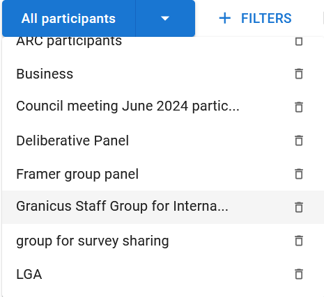 Create and Manage Your Participant Groups | Granicus Support