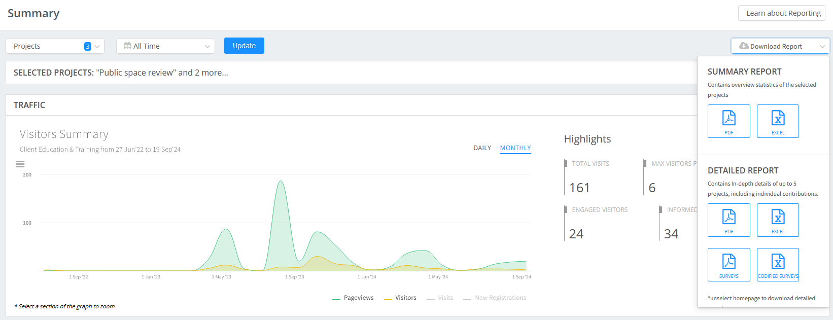 About Summary and Detailed Reports | Granicus Support