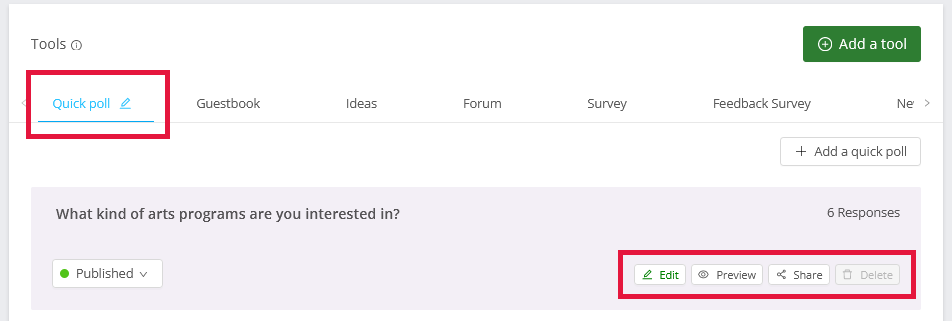 Add a Quick Poll | Granicus Support