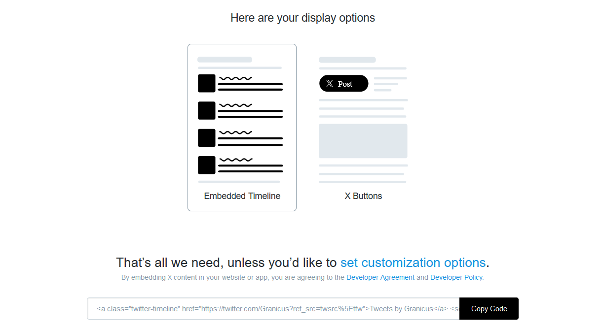 Embed Social Media on a Project or Site | Granicus Support