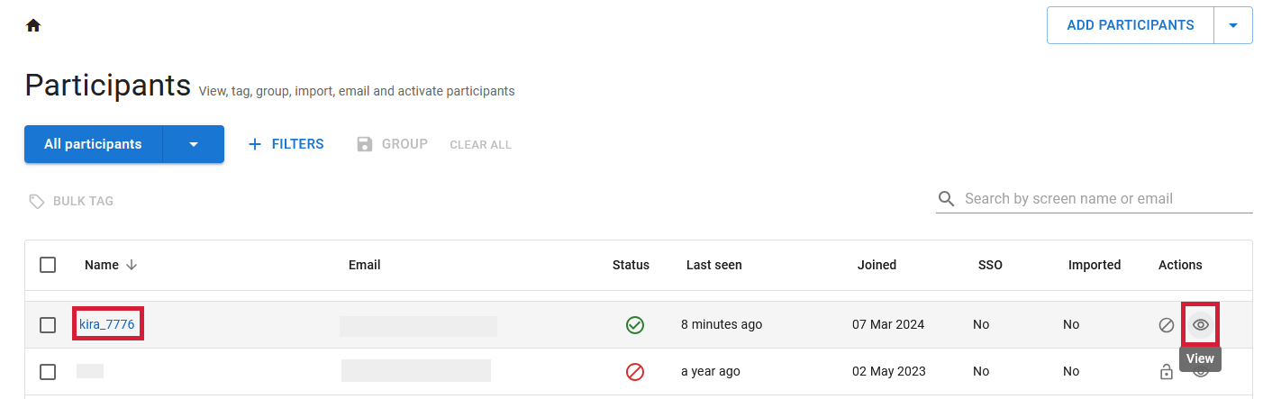 View and Edit Participant Profiles | Granicus Support
