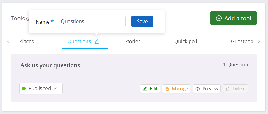 Add the Q&A Tool | Granicus Support