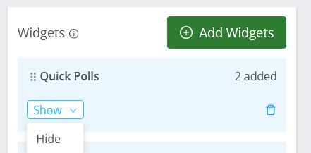 Display a Quick Poll as a Widget | Granicus Support