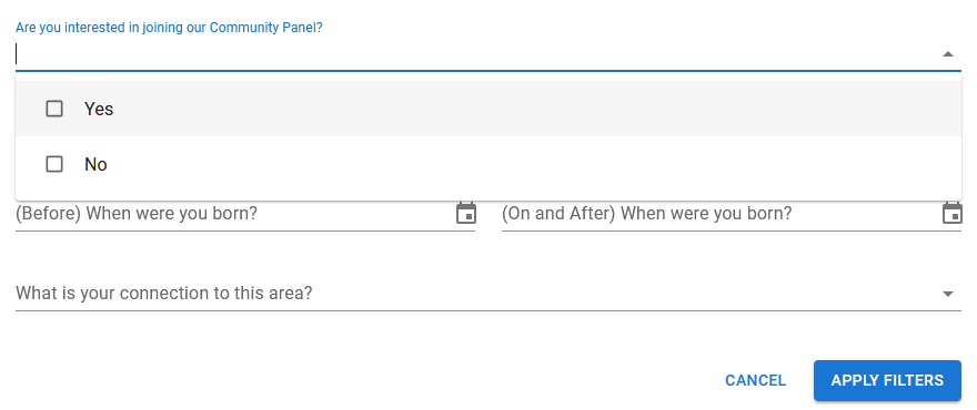 Use Signup Questions to Filter Participants | Granicus Support