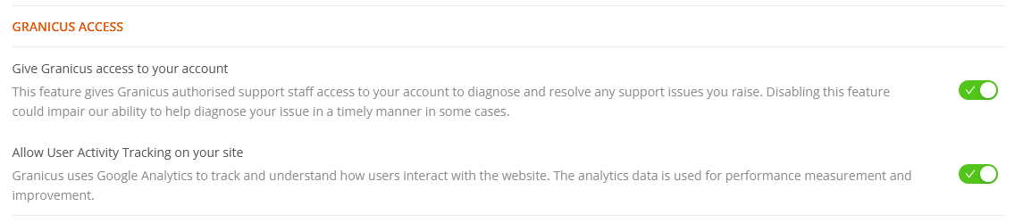Manage Site Settings | Granicus Support